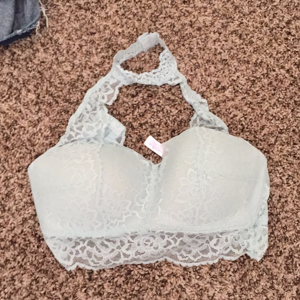 Laced bralette.